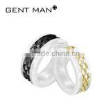 Stainless Steel Jewelry, Black and Gold Color Decorative Ceramic Jewelry, 2014 Best Selling Products in Website thumbnail-1