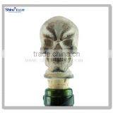 Human Skull Head Funny Design Bottle Wine Stopper Halloween Custom Wine Stopper thumbnail-2