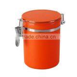 PP Packaging Plastic Round Iron Lock Air-tight Canister