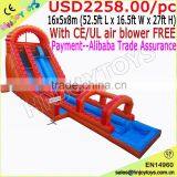 Dual Lane 27' Roaring River Inflatable Water Slide With Slip N Slide thumbnail-1