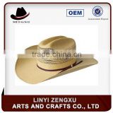 Straw knitted outdoor men fashion and cheap cowboy man hat