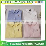 Custom cheap new style baby boys pure cotton long sleeves childrens blank shirt