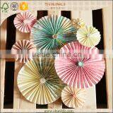 Home Decor Hanging Folding DIY Paper Pinwheel Backdrop