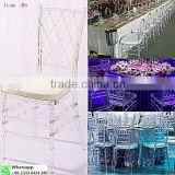 Chinese Factory clear chiavari chair clear glass chair for event wedding