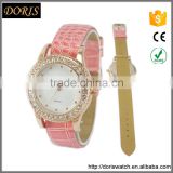 China professional supplier changeable leather straps wrist watch for womens