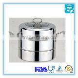 2014 New Product 2 Layers Stainless Steel Food Display Steamer