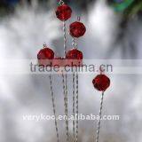 Red Glass Crystal Florist Stems Wires FCK-11822 thumbnail-1