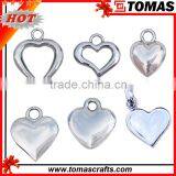 New Product Fashion Jewelry OEM Metal Heart Pendant to Engrave thumbnail-1