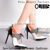 2016 The Lastes Design Lace-up Pointed Toe High Heel Sandals PF4403