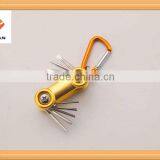8pcs Folding Portable Multi Tool Wrench Set / Bicycle Tool Kit With LED Lighting
