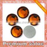 UNITE Flat Back no Hotfix Rhinestones Smoke Topaz thumbnail-1