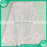 2016 New Arrival Net Embroidery Fabric Design Africa Guipure Lace Fabric With Beads thumbnail-2