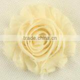 Fashion 2.5" Chiffon Shabby Trim Chic Shabby Flower Trim thumbnail-5