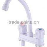 Inexpensive White Single Cold Double Plastic Basin Faucet thumbnail-6
