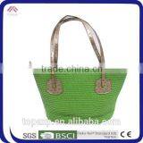 Summer Beach Bag Straw Bag Stripe Paper Straw Bag thumbnail-6