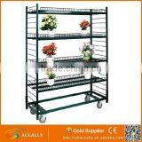 Steel Flower Cart Powder Coated Danish Trolley thumbnail-1