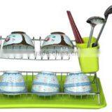 Metal Dish Rack With Plastic Tray thumbnail-1