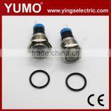 LA16JSF-11E Blue Push Button Monetary With Lamp Stainless Steel 12V DC thumbnail-1