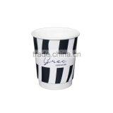 Disposable Paper Cups Single Double Ripple Wall for Coffee Ice Cream Food Cola With Logo Printed thumbnail-1