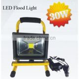 Portable high quality 30W rechargeable led flood light