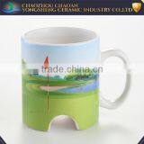 Round 11oz Straight Ceramic Dolomite Decal Mug With Special Shape thumbnail-1