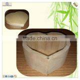 Heart Shape Flip Top Magnetic Catch Wood Box thumbnail-5