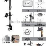 TWIN Desk LCD Monitor Mount Arm thumbnail-1