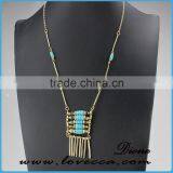 Wholesale Jewelry Gemstone Natural Stone Crystal Quartz Pendant Turquoise Necklace thumbnail-5