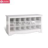 2016 New Cubbie Storage Bench Shoe Organizer Entryway Shoe Storage Bench Eco-friendly MDF Wood Bench thumbnail-3