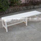 Garden Furniture Simple Aluminum Rattan Bench thumbnail-1