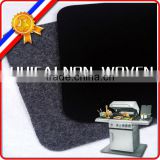 pvc backing polyester heat resistant BBQ grill mat