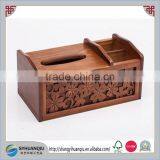 China Facotory Wooden Paper Pulp Box Europe Style Carved Wooden Tissue Box thumbnail-1