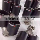 New Style Akrapovic Exhaust Muffler Tip Universal Double End Pipe Carbon Fiber Universal Exhaust Tips thumbnail-6