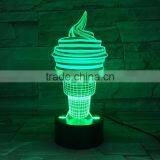 UCHOME 3d Light Model Ice Cream 3d Illusion Table Lighting Lamp thumbnail-2