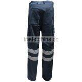 Navy Blue Reflective Heavy Cotton Safety Work Pants thumbnail-2