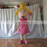 Character Pink Dress Girl Mascot Costumes thumbnail-4