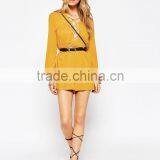 2015 China Factory OEM ODM Fashionable Customized Romper With Lace up Front thumbnail-4