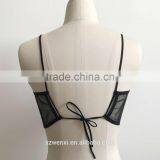 Elegant Black Lace Crop Top Summer Beach Backless Short Halter Tops Sexy Black Party Camis Gauze Women Tank Top Girls Short Tops thumbnail-5