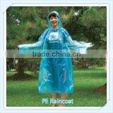 PE Disposable Blue Raincoat thumbnail-3