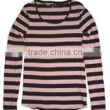 Branded Surplus Ladies Striped Long Sleeve Tops thumbnail-2