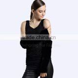 CX-A-58B Ladies Warm Mink Fur Double Face Leather Winter Gloves thumbnail-3