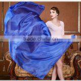 Best-selling Chinese Solid White Blue Purple Pink Pure 100% Silk Long Scarf thumbnail-4