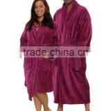 Velour Shawl Bathrobe,hotel Bathrobe,cotton Bathrobe for Promotion thumbnail-3