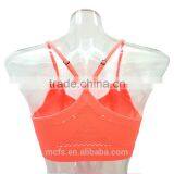 Factory Supply Neon Orange Bra Top Seamless Women Bra Underwear Fashion Sports Bra thumbnail-3