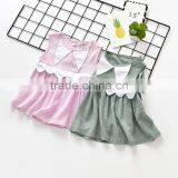 S33570W Loose Cotton Children Blouses for Girls Tops Summer 2017 New Vest Blouse thumbnail-1