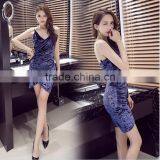 Z&M Women's 2017long Leather Dress Evening Dress Woman Sexy Dress thumbnail-6