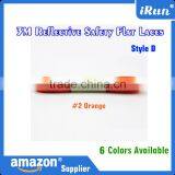 2016 Athletic & Fashion 3M Reflective Flat Visible Safety Shoelaces - Multicolor Bright 3M Reflective Flat Laces For Customized thumbnail-1