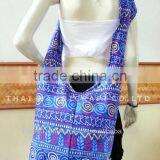 Thai Large Cotton Shoulder Hippie Boho Hobo Sling Crossbody Yaam thumbnail-1