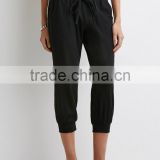 2015 Fashion Free style Customize Linen Capri Joggers women clothing dongguan products yoga pants