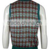 ISO9001/BSCI Manufature Stylish Green Oversized Sleeveless Sweater thumbnail-3